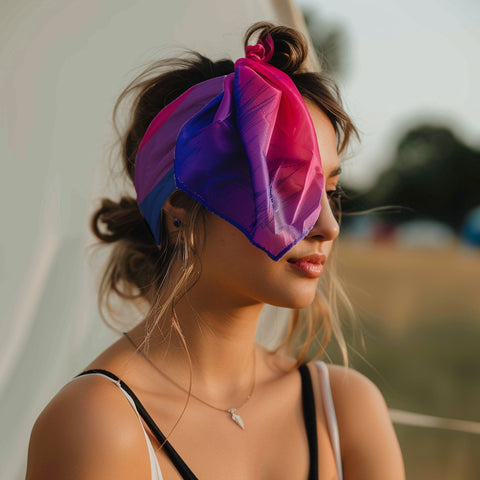 bisexual pride scarf