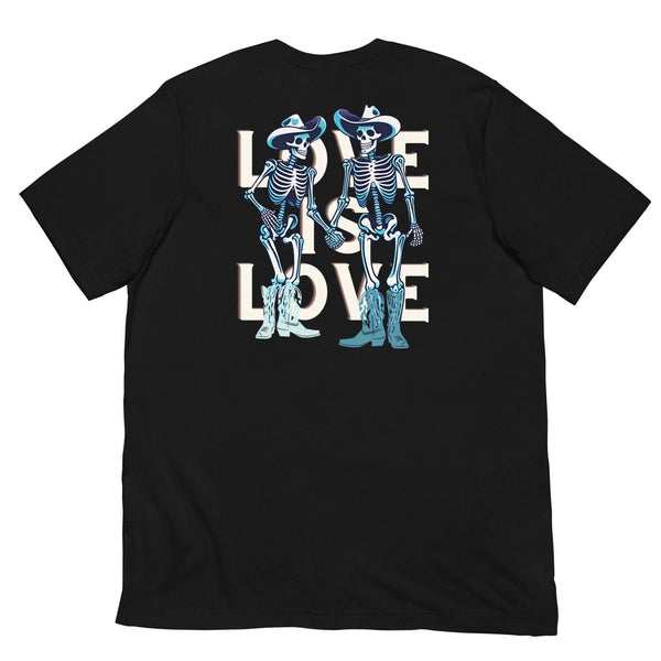 love is love skeleton lgbt pride shirt