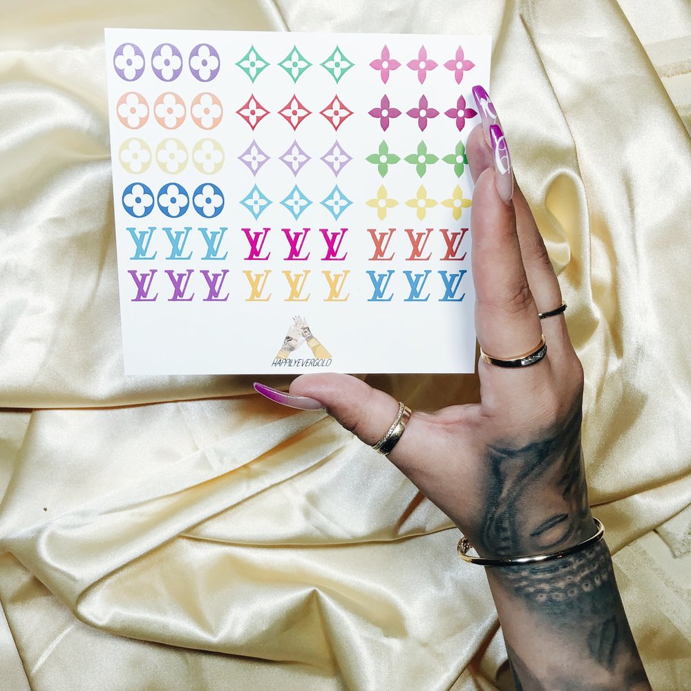 louis vuitton tattoo sticker