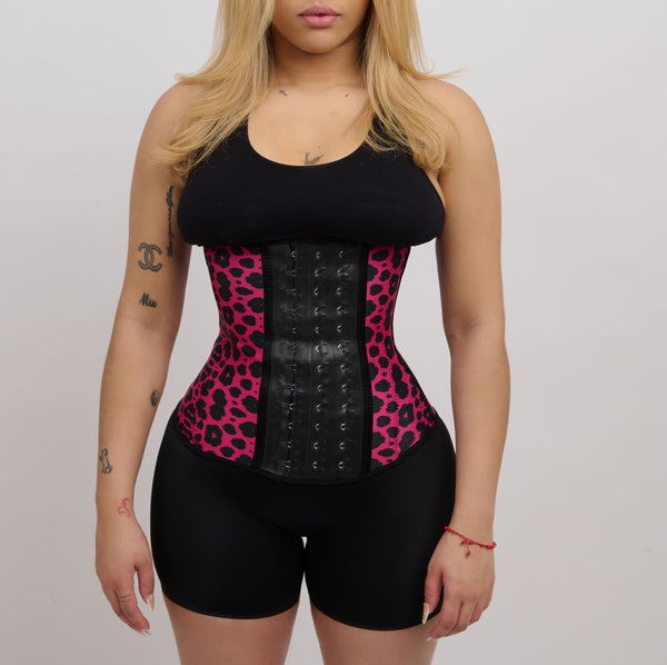 S-Shaper Sexy Rubber Leopard Animal Print Vest Latex Waist Cincher Fajas  Waist Training Corsets - China Waist Trainer and Shapers price