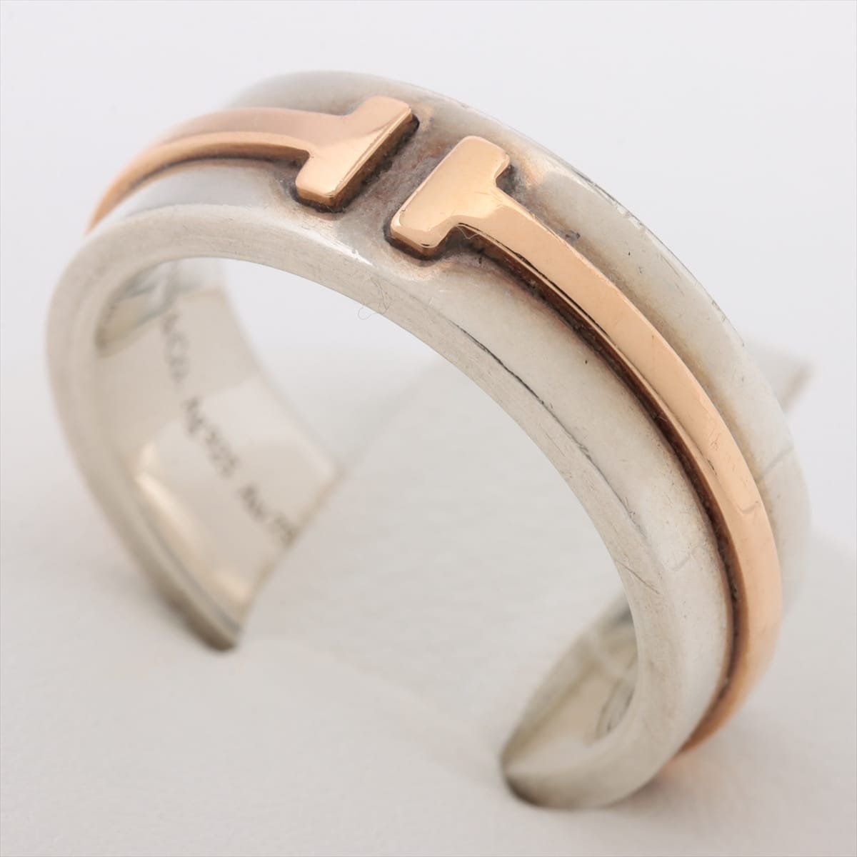 Tiffany T narrow diamond ring in 18k rose gold, 4.5 mm wide. | Tiffany & Co.