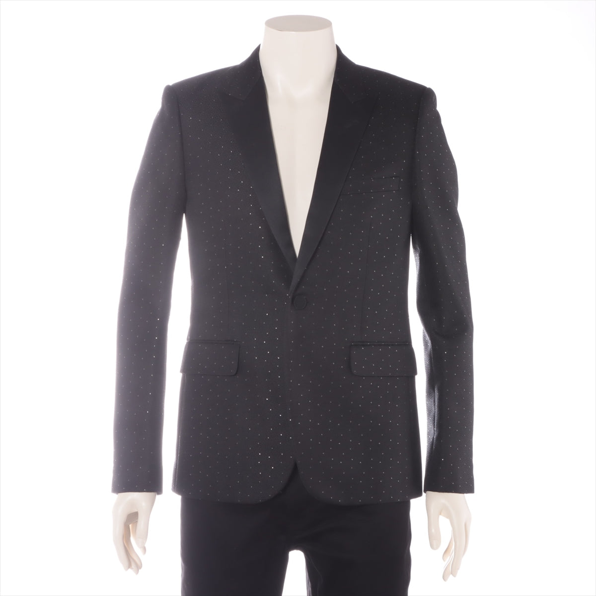 DIOR HOMME 07AW Wool & mohair Suit jacket 44 Men's Black smoking