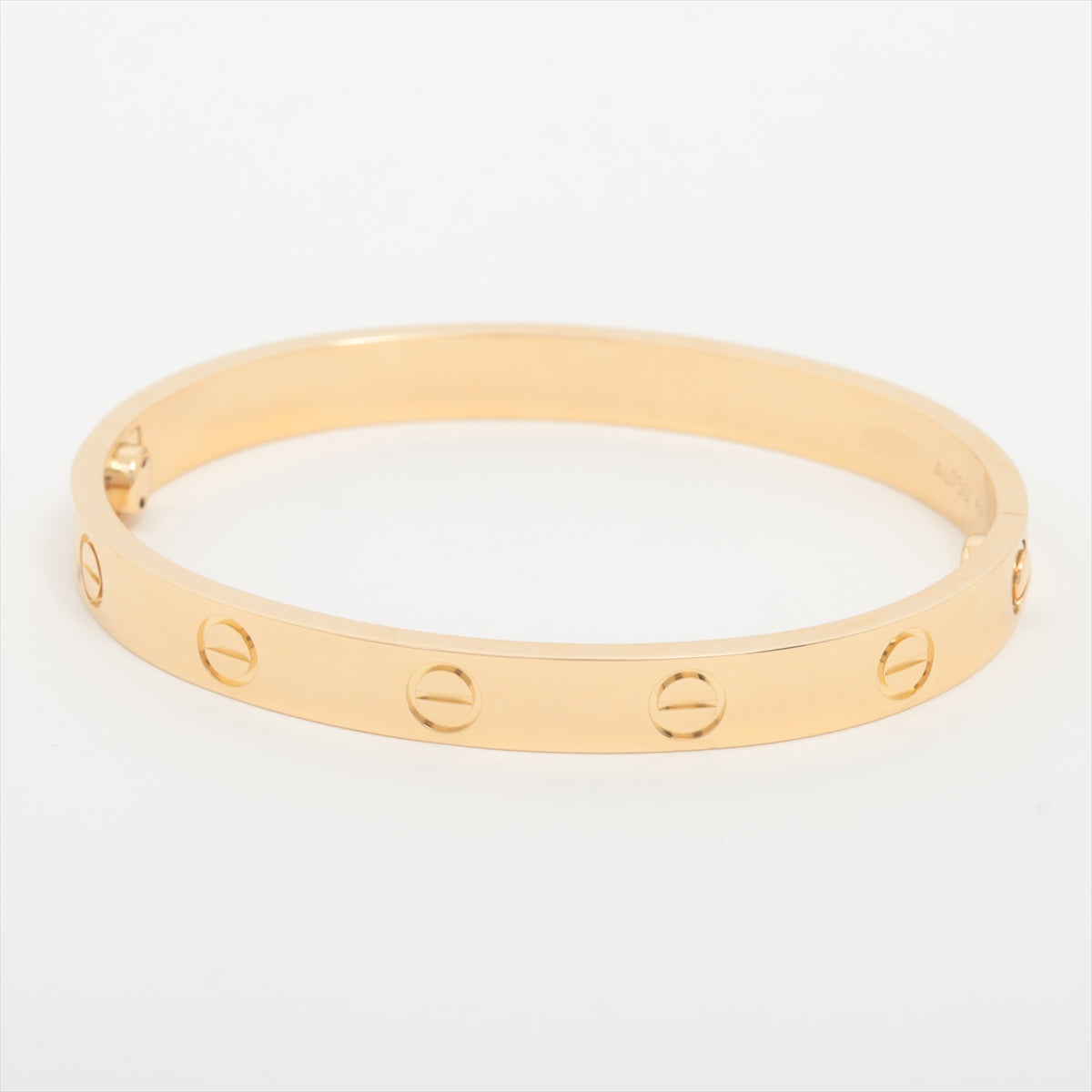 Cartier Love Bracelet 18k Yellow Gold Size 17 with Screwdriver