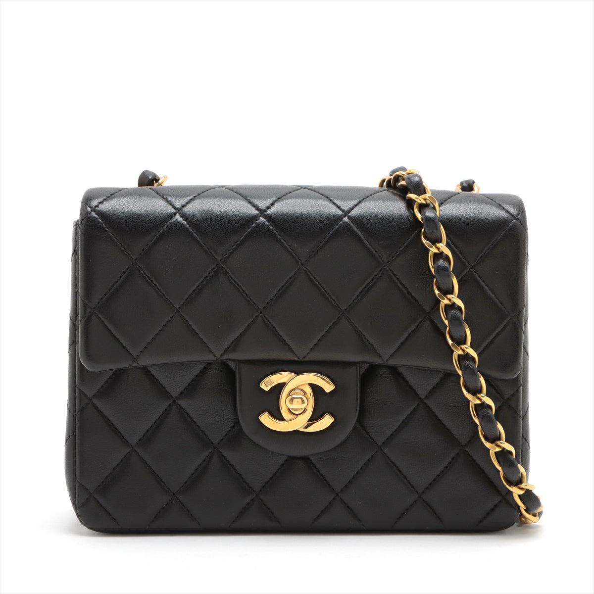 CHANEL Black Blue Wallet On Chain WOC Shoulder Bag Crossbody Gold Leather  ref.972841 - Joli Closet