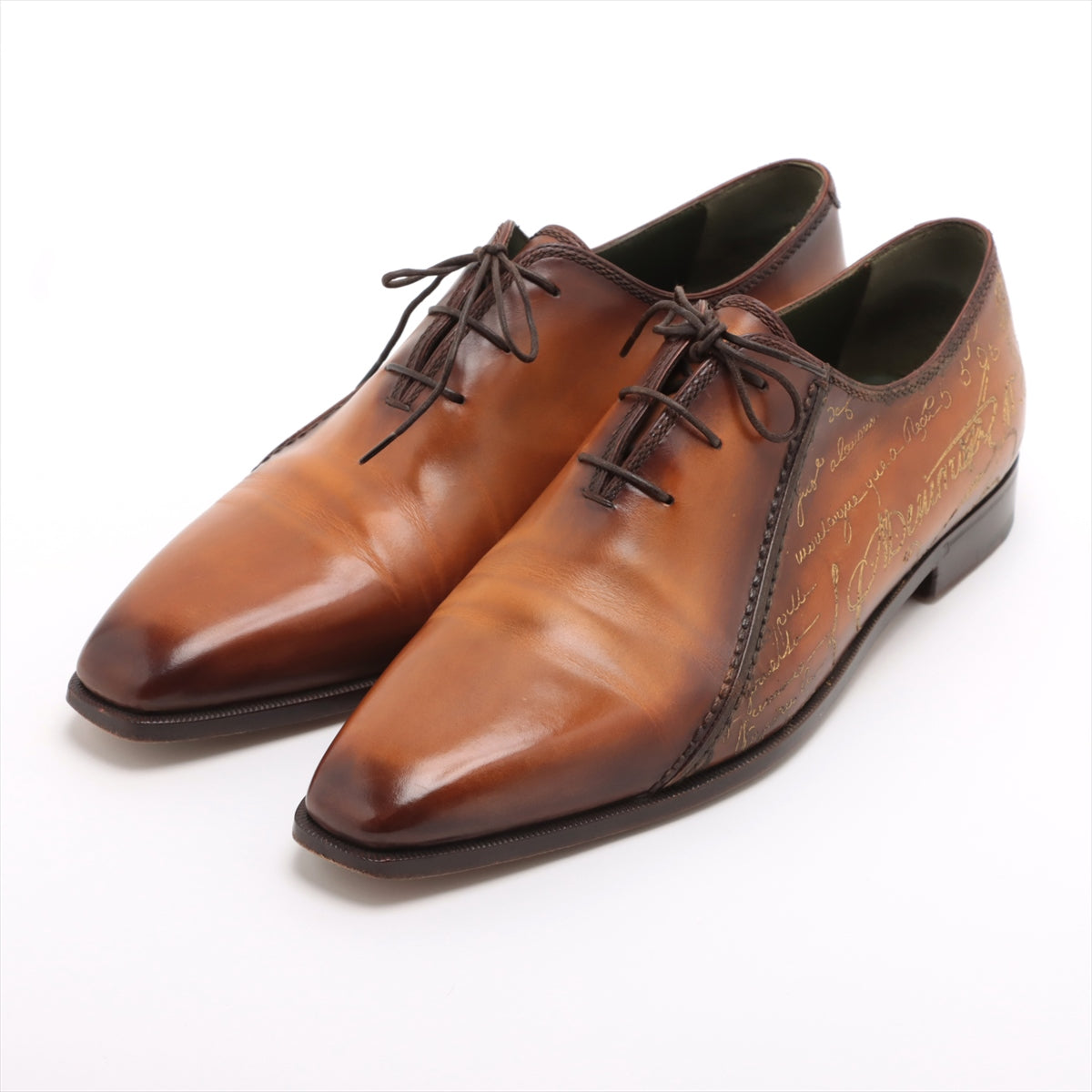 靴Berluti Alessandro Scars Leather Shoes