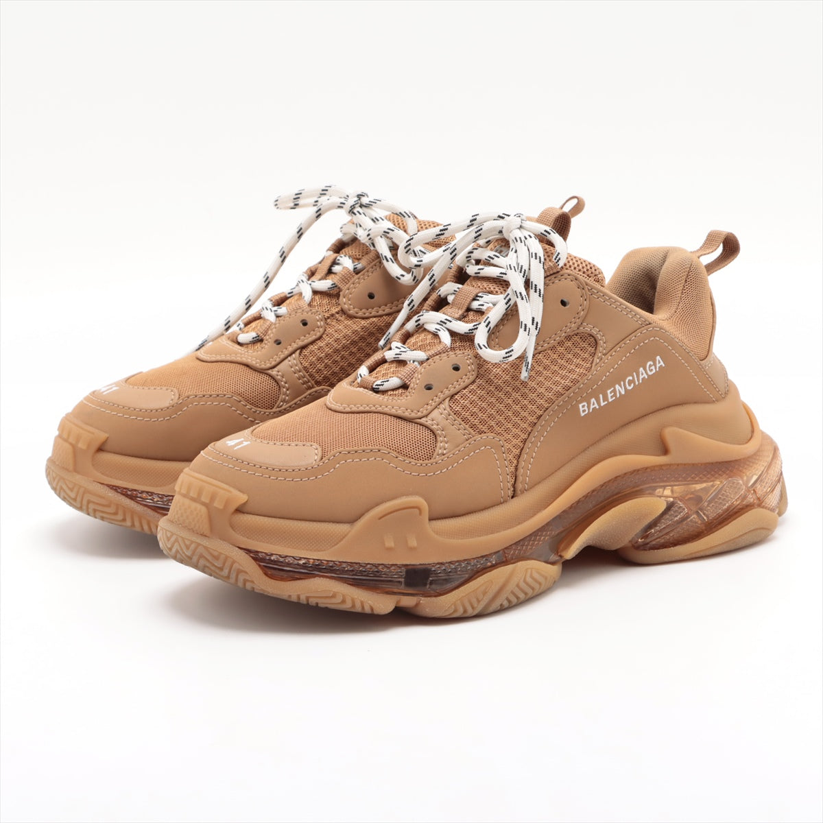 Gucci x Balenciaga Triple s PVC Sneakers 40 Men s Beige 681066