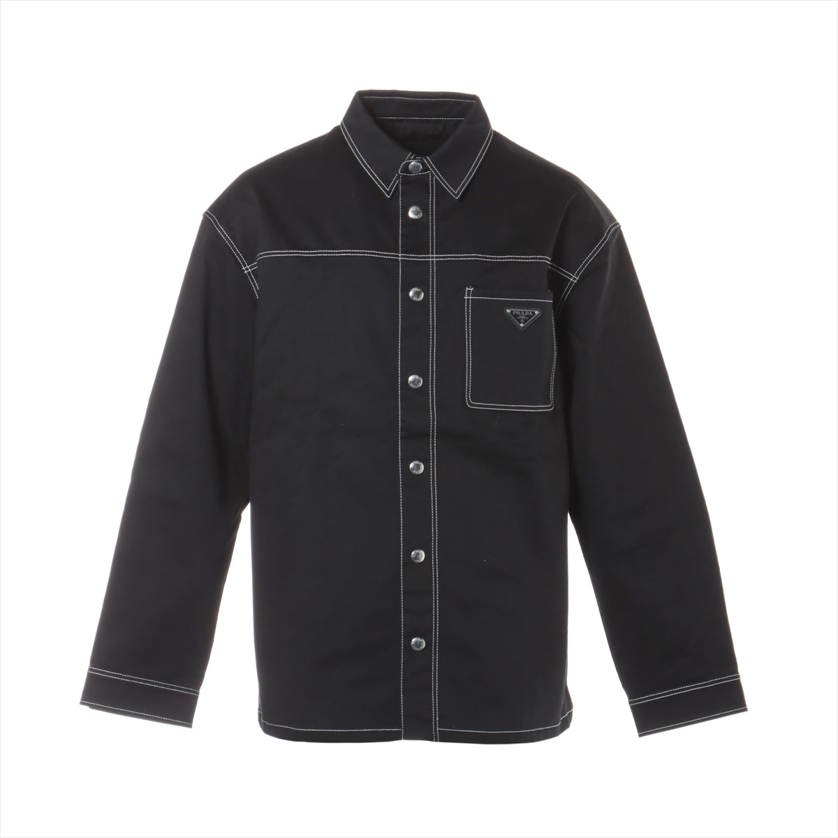 Raf Simons Cotton Denim shirt S Men's Black 182-241 Carry Over