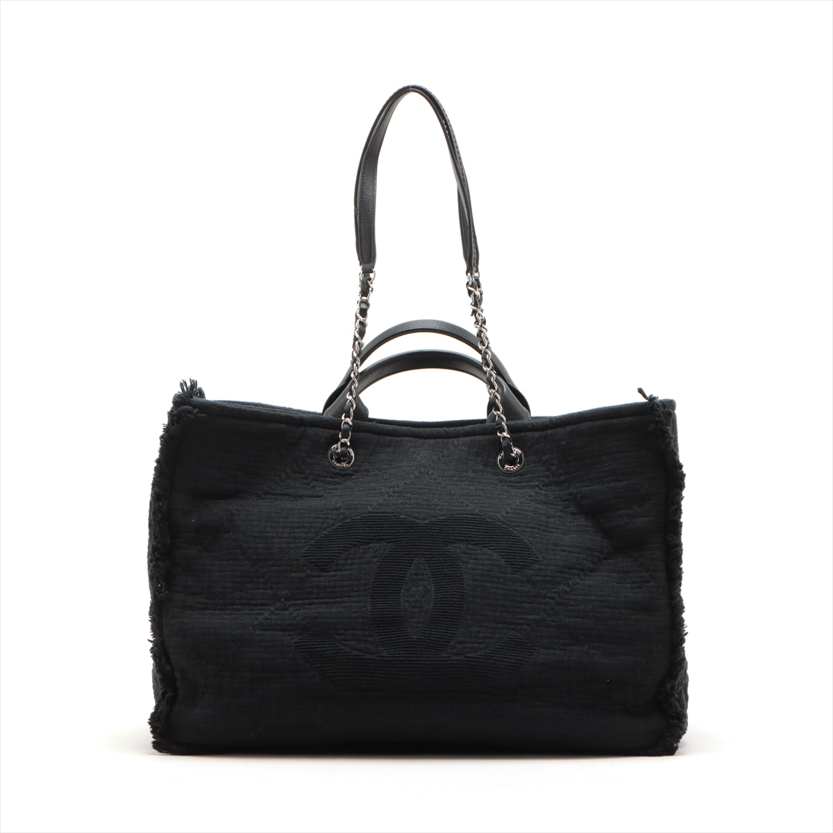 Chanel deauville chain 2025 shoulder tote bag