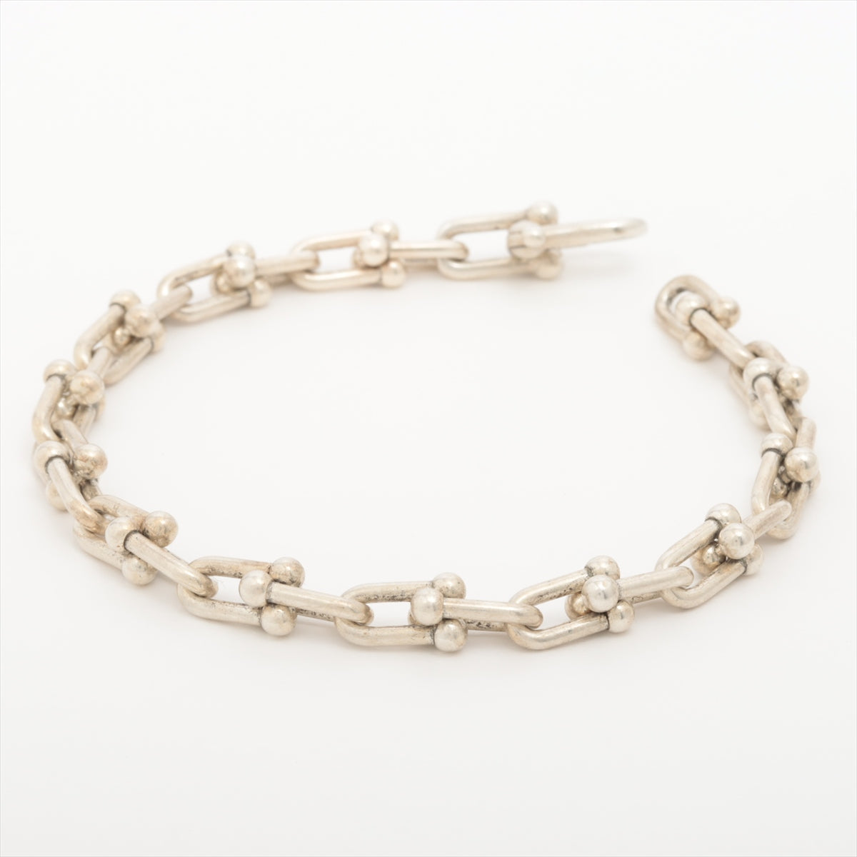 Tiffany Hardware Micro Link Bracelet 925 6.6g Silver｜a2578969