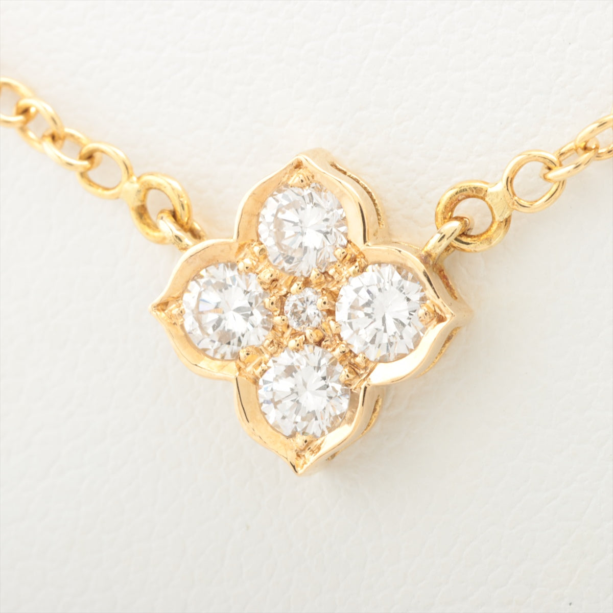 Gigi Clozeau 18ct Gold Lucky Clover Classic Gigi Diamond Bead Necklace |  Liberty