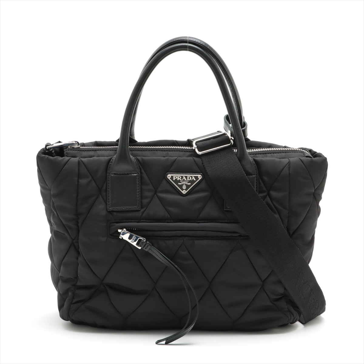 Prada Saffiano Chain shoulder bag Black a2236045 ALLU UK The