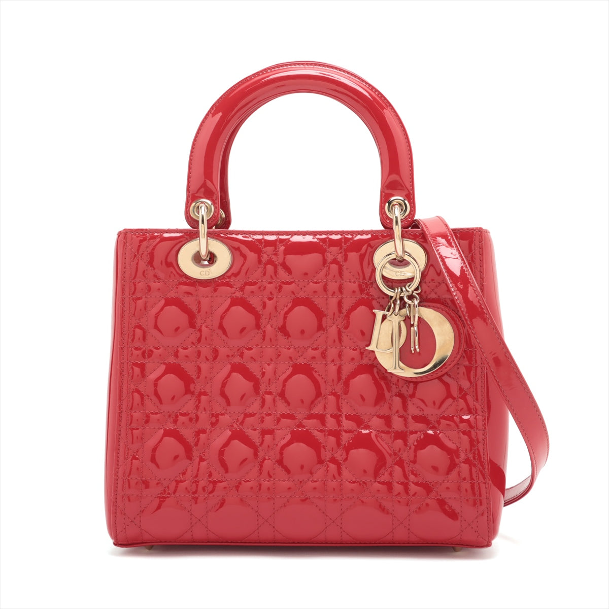 Dior lady 2025 bag red