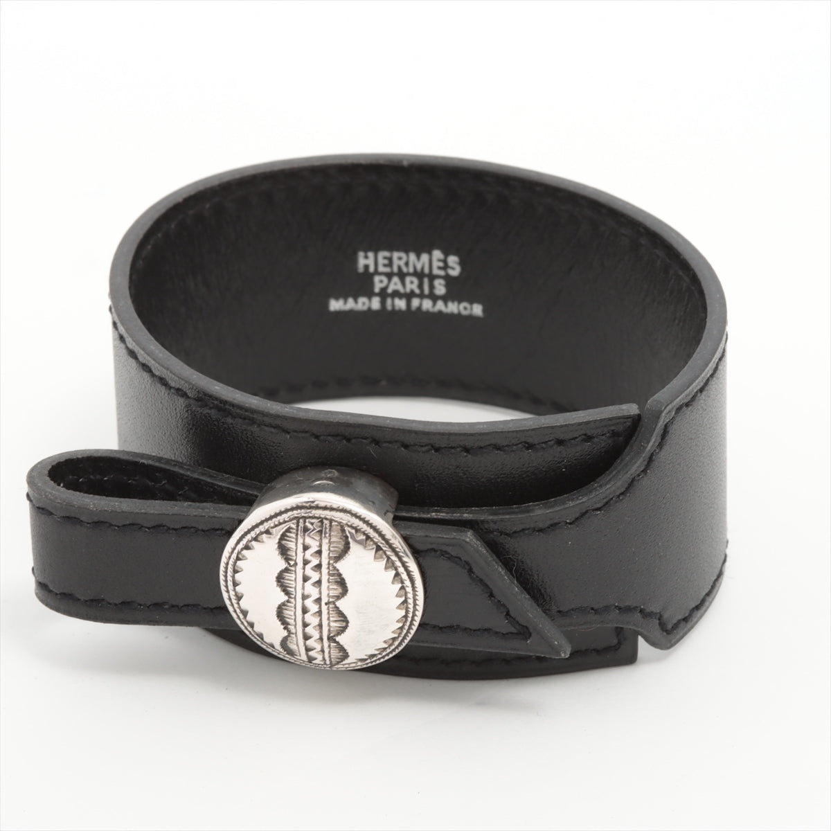 Hermès Black Box Leather Kelly Dog Extreme Bracelet - Ann's Fabulous  Closeouts