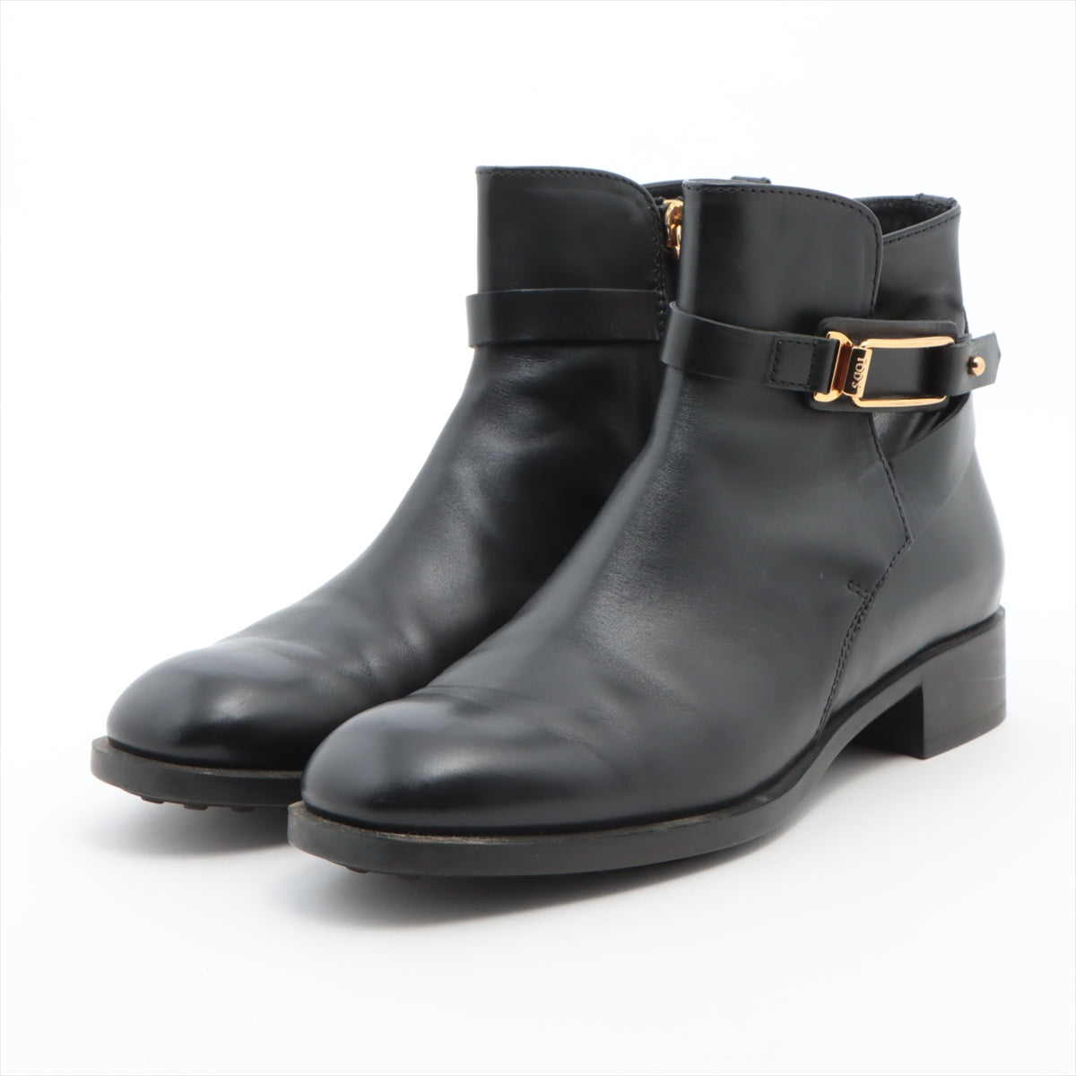 Saint Laurent Paris Leather Boots 37 Ladies Black 669173