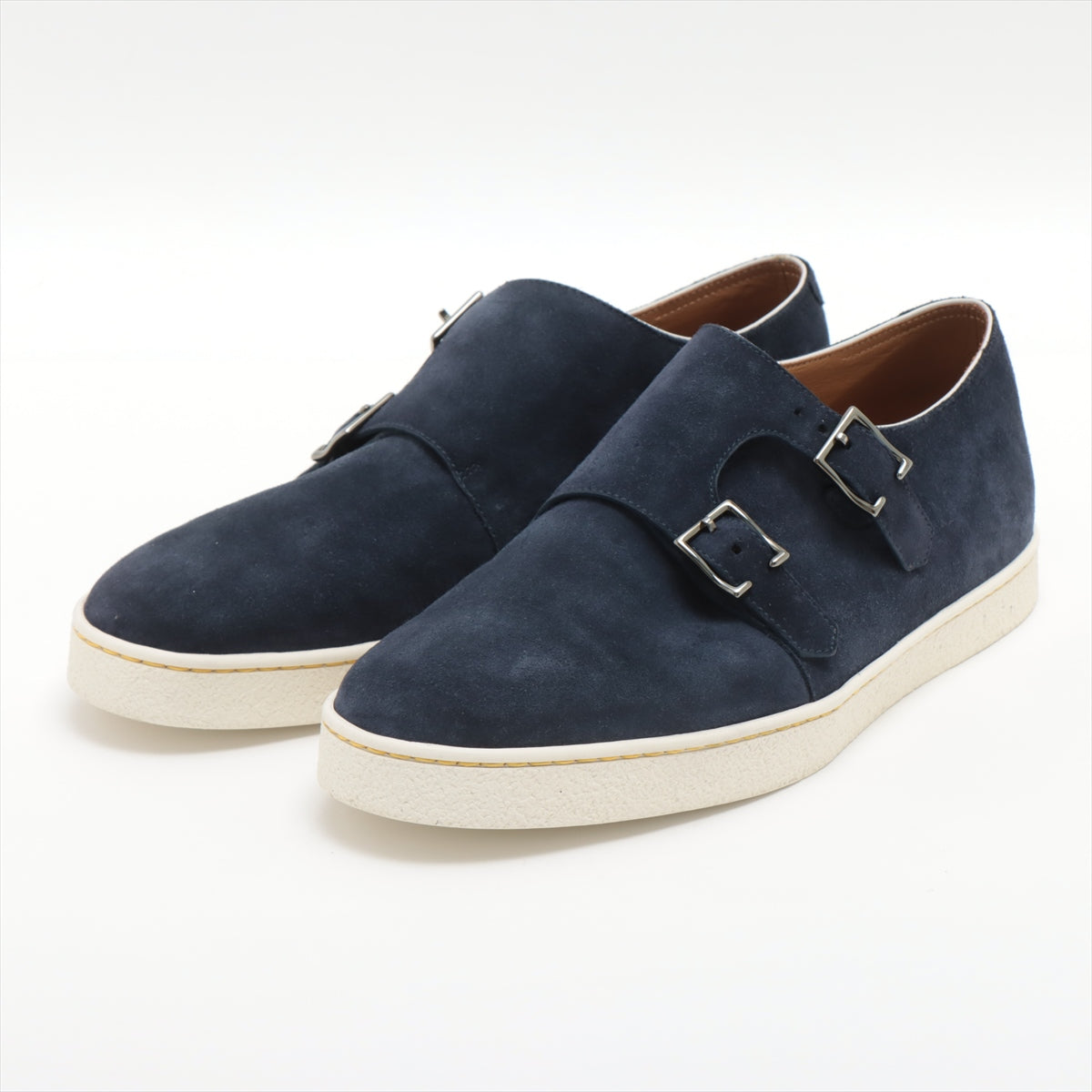 John Lobb Leather Slip-on 8 Men's Navy blue Miami｜a1595195｜ALLU