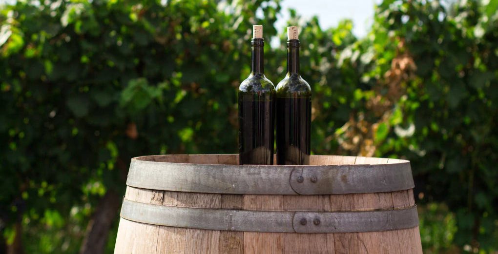 bottles-of-wine-on-a-stand