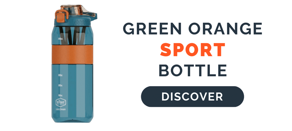 Green Orange Sport Bottle