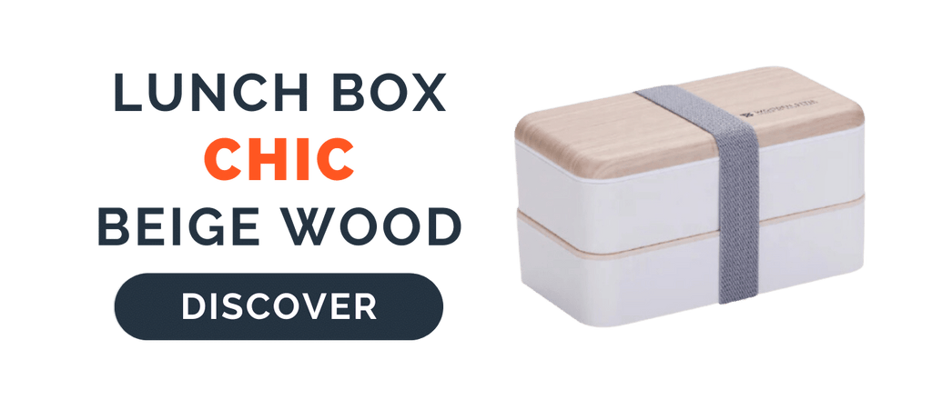 Lunch Box Chic Beige Wood