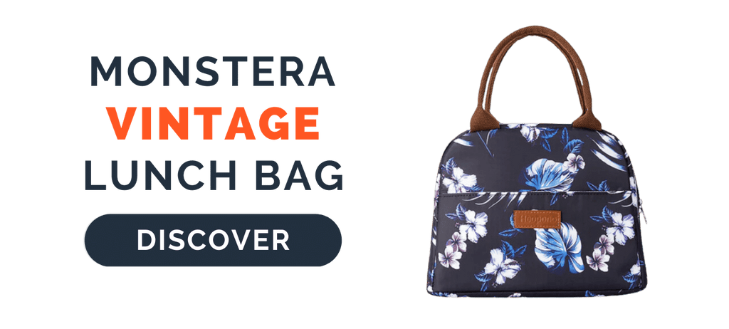 Monstera Vintage Lunch Bag