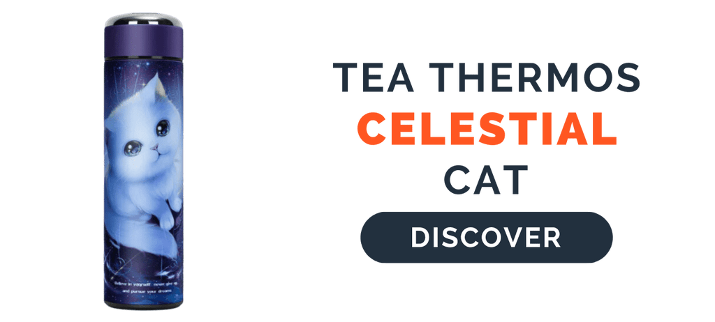 Tea Thermos Celestial Cat