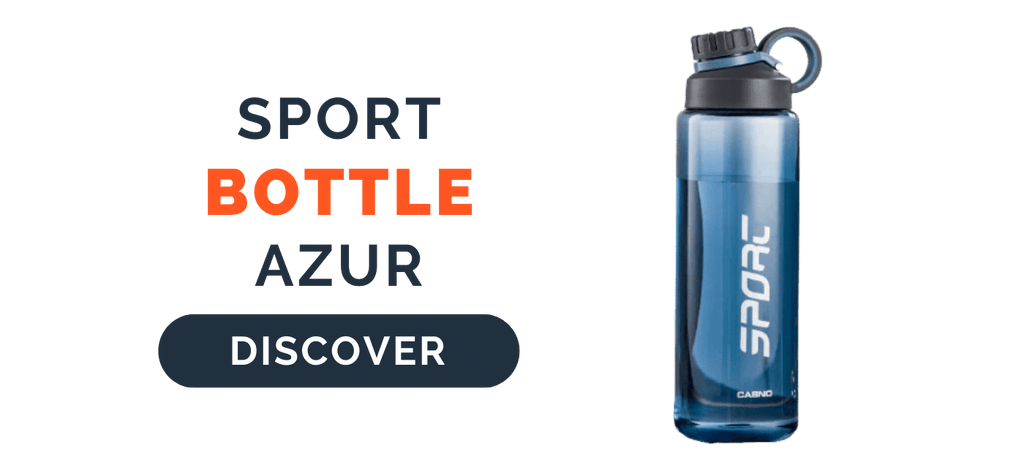 Transparent Sport Bottle Azur