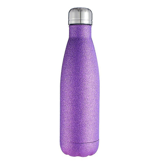 Stainless Steel Water Bottle Sparkly Blue And Purple