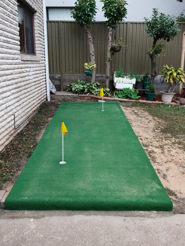 Small backyard golf green