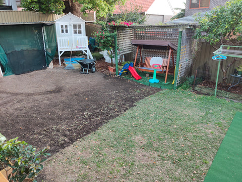 Lawn excavation