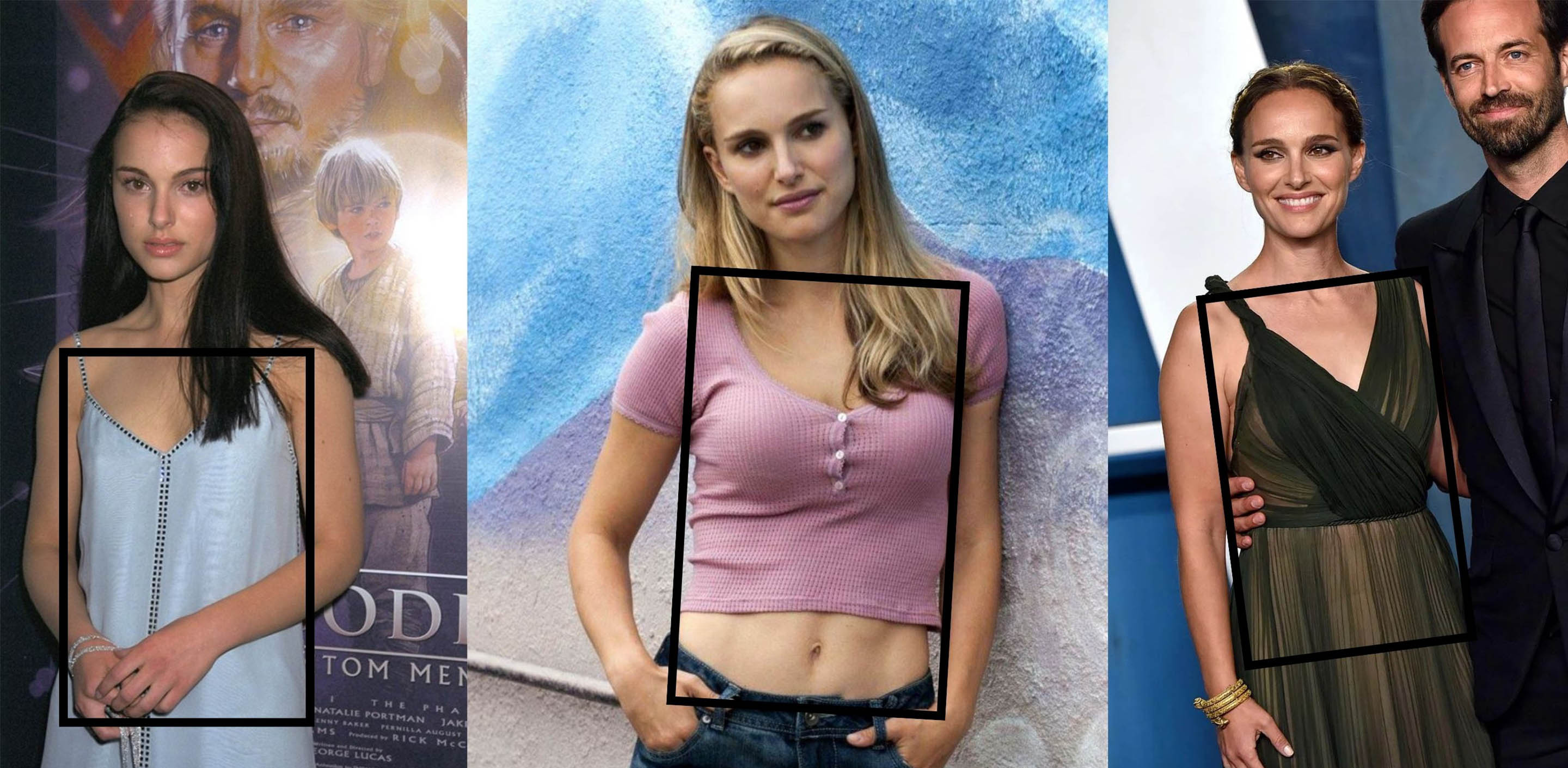 Nathalie Portman, exemple de célébrité ayant une morphologie en H