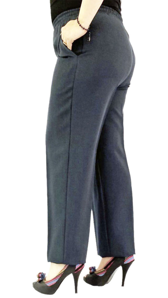 Pantalón Punto, Calientito, con resorte en cintura, Bolsas delanter – MercadoModa