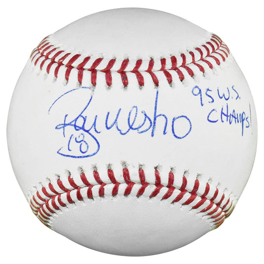 Ozzie Guillen Signed 05 WS Champs Inscription Rawlings Official