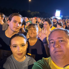 Kevin, Audra, Phillip and Piper at Run Disney 10K Springtime Surprise 2024