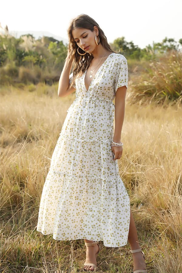 Vestido Largo de Bohemio Blanco Chic – Boho Chic