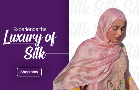 Silk Hijabs in India | Silk Shimmer Hijab