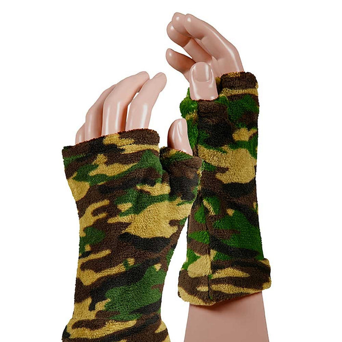 Uiterlijk Inzet ga sightseeing Apollo vingerloze handschoenen camouflage — Festival Feestartikelen