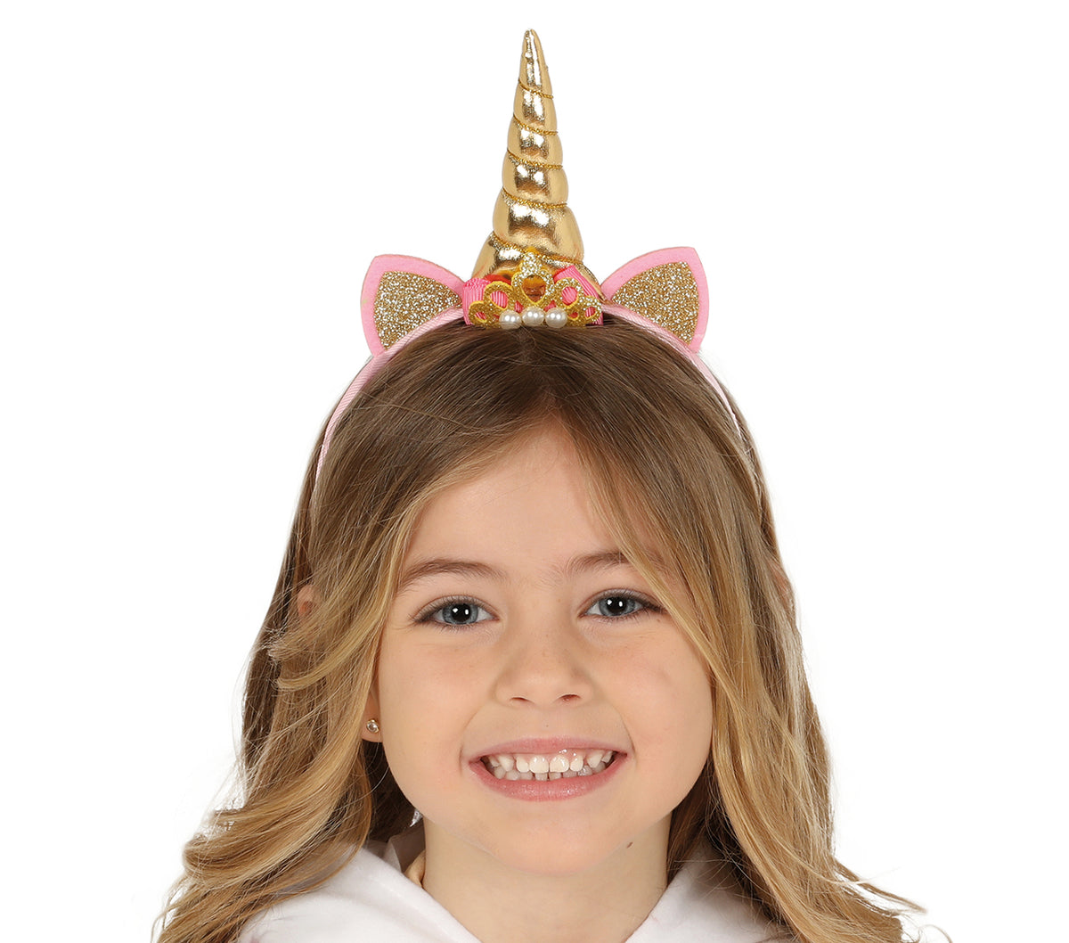 radium veer verzekering Kinder tiara unicorn gold — Festival Feestartikelen