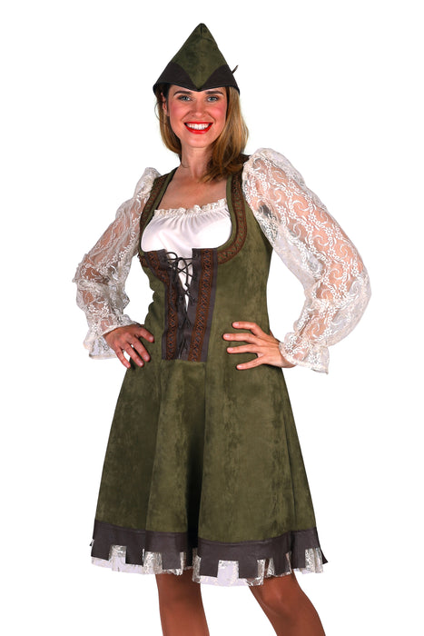 Deskundige tarwe Octrooi Robin Hood kostuum dames — Festival Feestartikelen