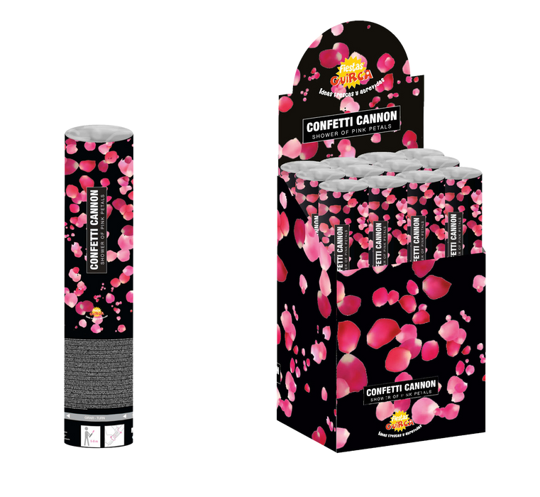 storting gebruik kofferbak Confetti kanon rozenblaadjes — Festival Feestartikelen