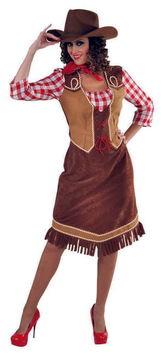 Besmettelijk Tom Audreath kolonie Cowgirl Kostuum voor Dames - incl ruit blouse | Festival — Festival  Feestartikelen