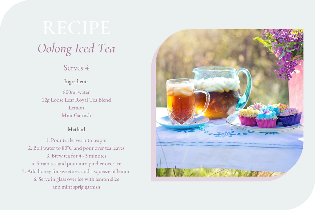 Recipe Card for Oolong Iced Tea