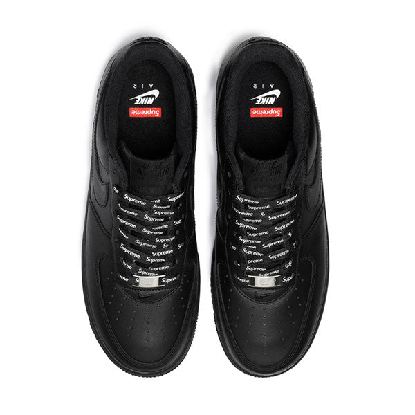 black supreme air force 1s