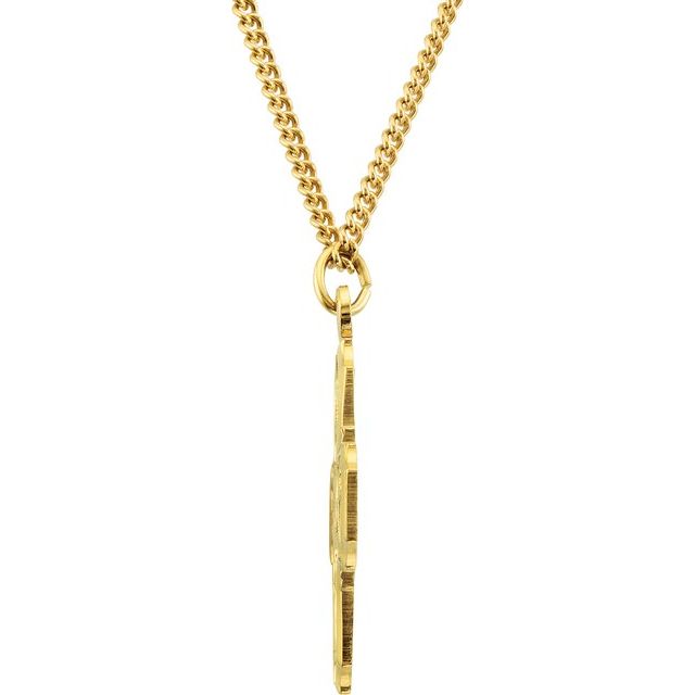 Bonyak Jewelry 14k Yellow Gold-Filled St. Cecilia/Choir Pendant, Size 1/2 x 