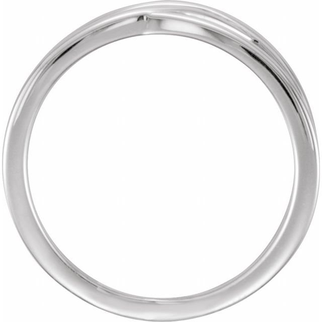 Continuum Sterling Silver 8mm High Polished Comfort Fit Wedding Band