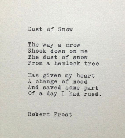 A Dust of Snow | Robert Frost