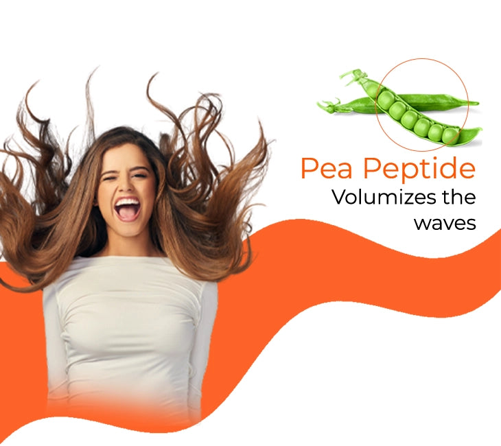 pea peptide volumizes the hair