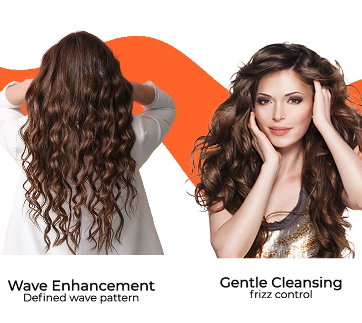 our wavy hair products do gentle cleansing and defines wave pattern