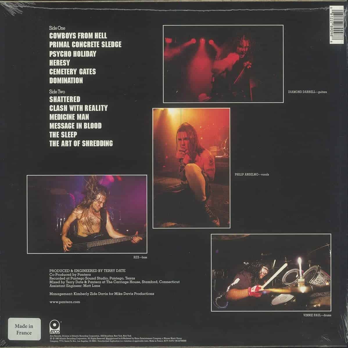 Pantera — Cowboys From Hell (Brown Marble) - Deaf Man Vinyl