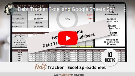 debt tracker spreadsheet