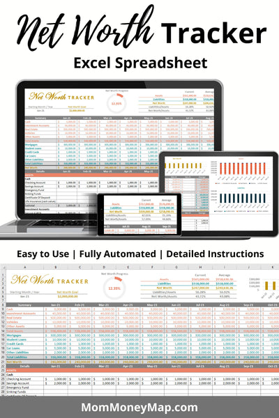 Net Worth Tracker Printable Free