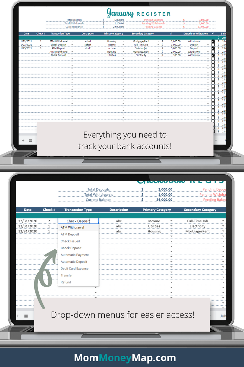 checkbook register for mac